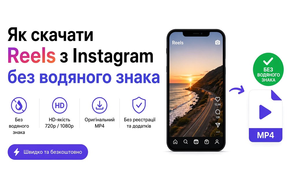 Як скачати Reels з Instagram без водяного знака безкоштовно